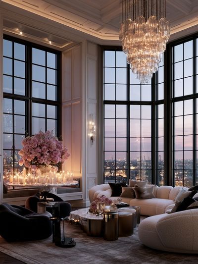 Luxury Penthouse Interior Photography Poster.