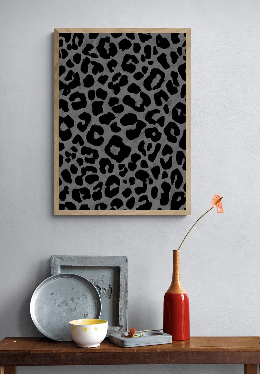 Leopard Print — Abstract Poster. — room view 3