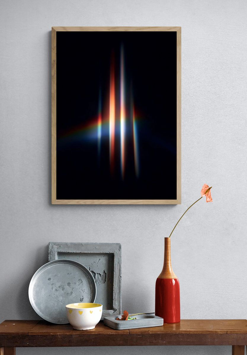 Light Spectrum Abstract Poster. — room view 3