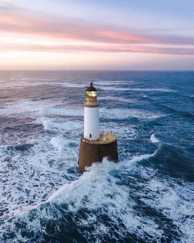 Lighthouse at Dawn Photography Poster. poster detail