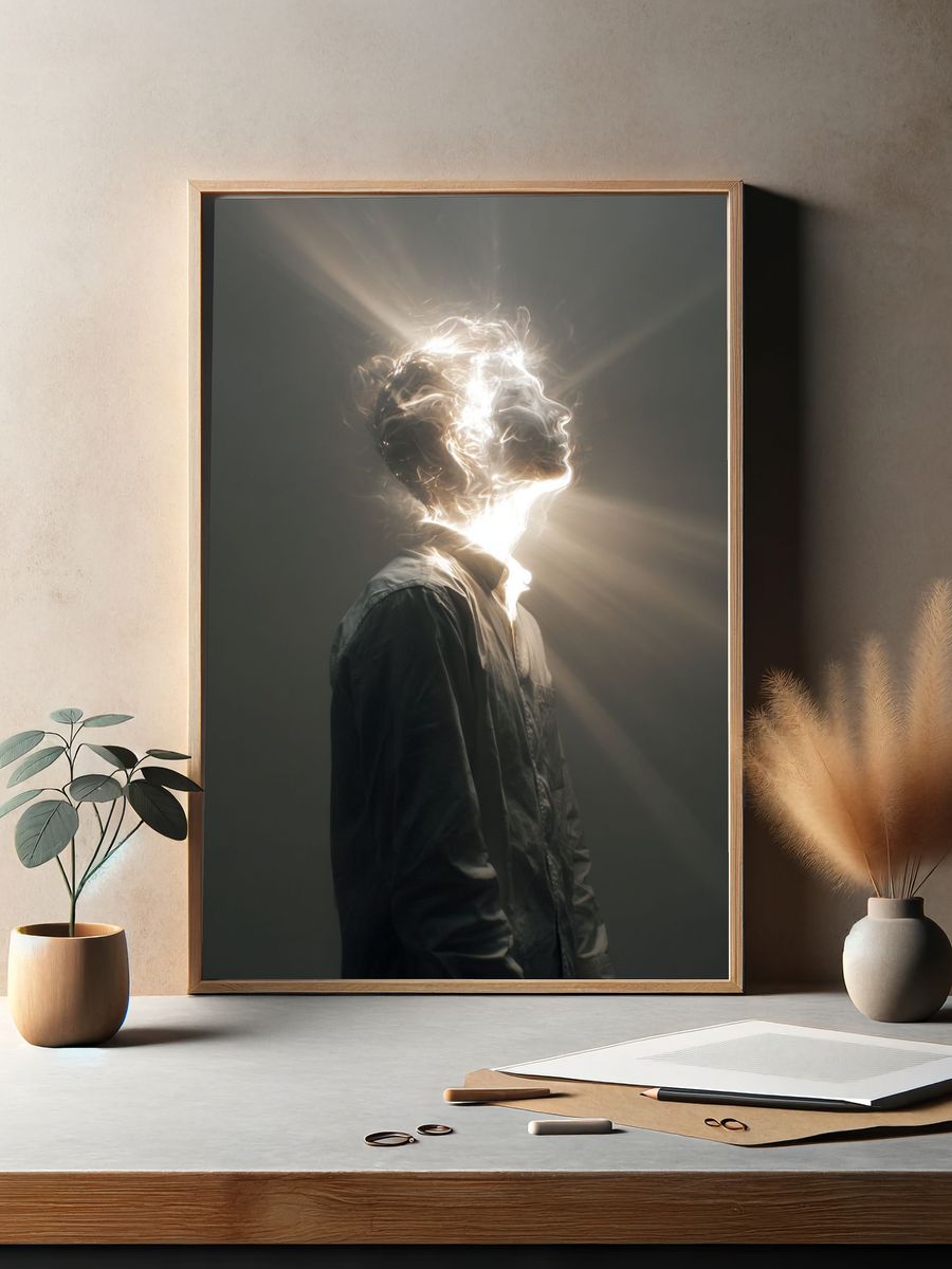 Luminous Profile Photography Poster. — room view 2