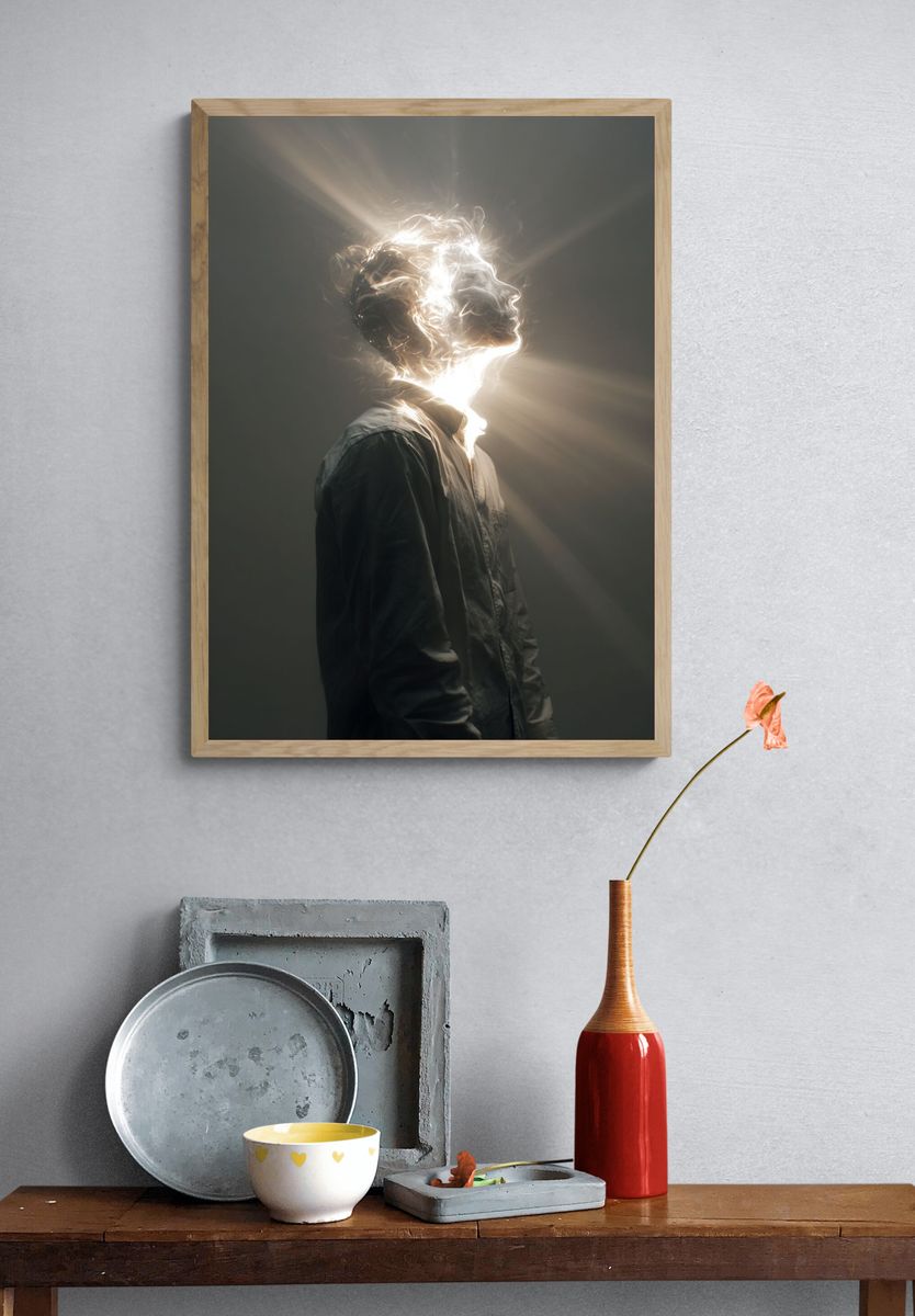 Luminous Profile Photography Poster. — room view 3