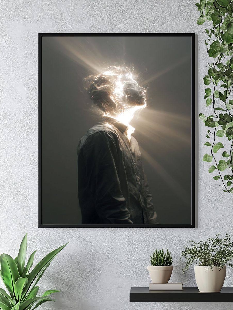 Luminous Profile Photography Poster. — room view 4