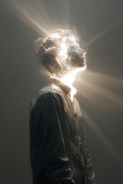 Luminous Profile Photography Poster.