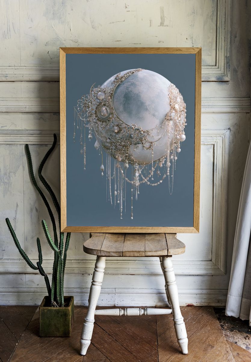 Lunar Orb Ornament Poster. room preview