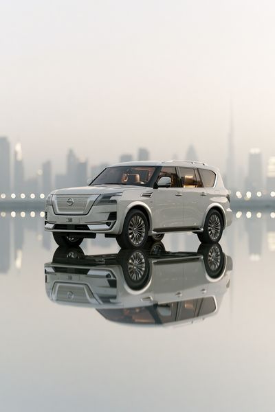 Luxury SUV City Reflection Poster.