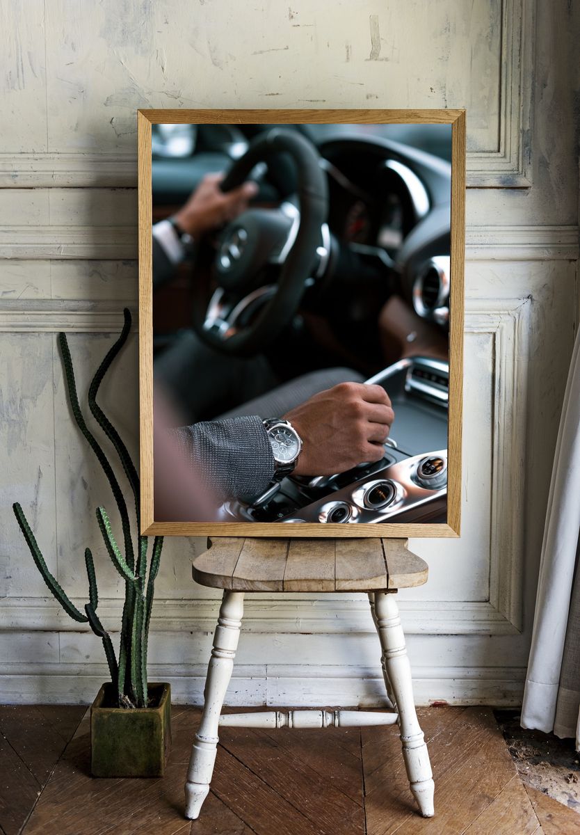 Luxury Car Interior Photography Poster. — room view 1