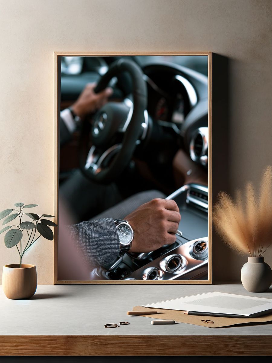 Luxury Car Interior Photography Poster. — room view 2