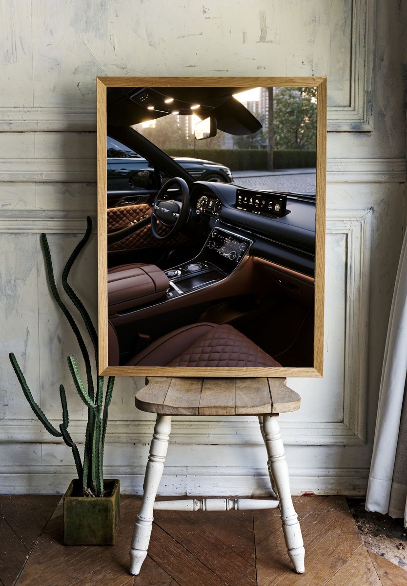 Luxury Car Interior Photography Poster. — room view 1