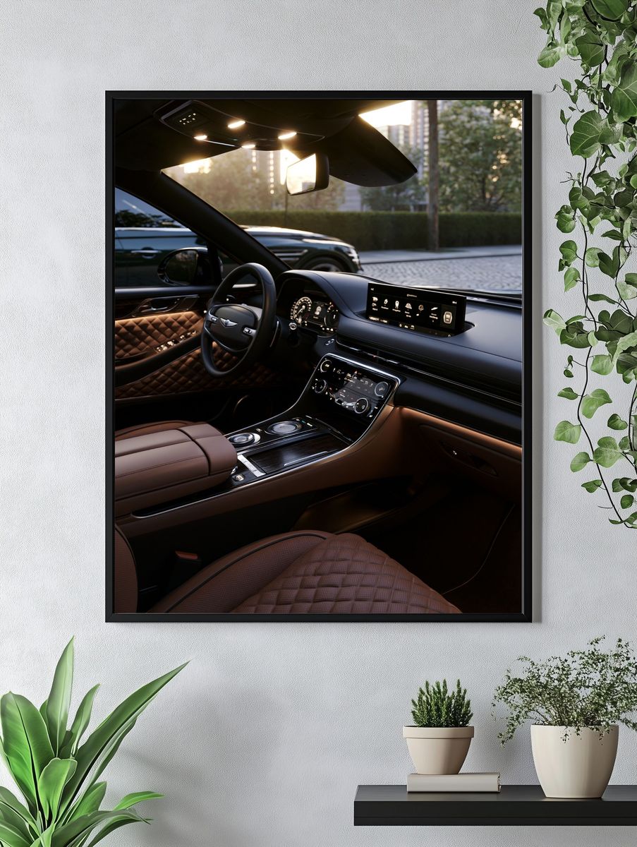 Luxury Car Interior Photography Poster. — room view 4