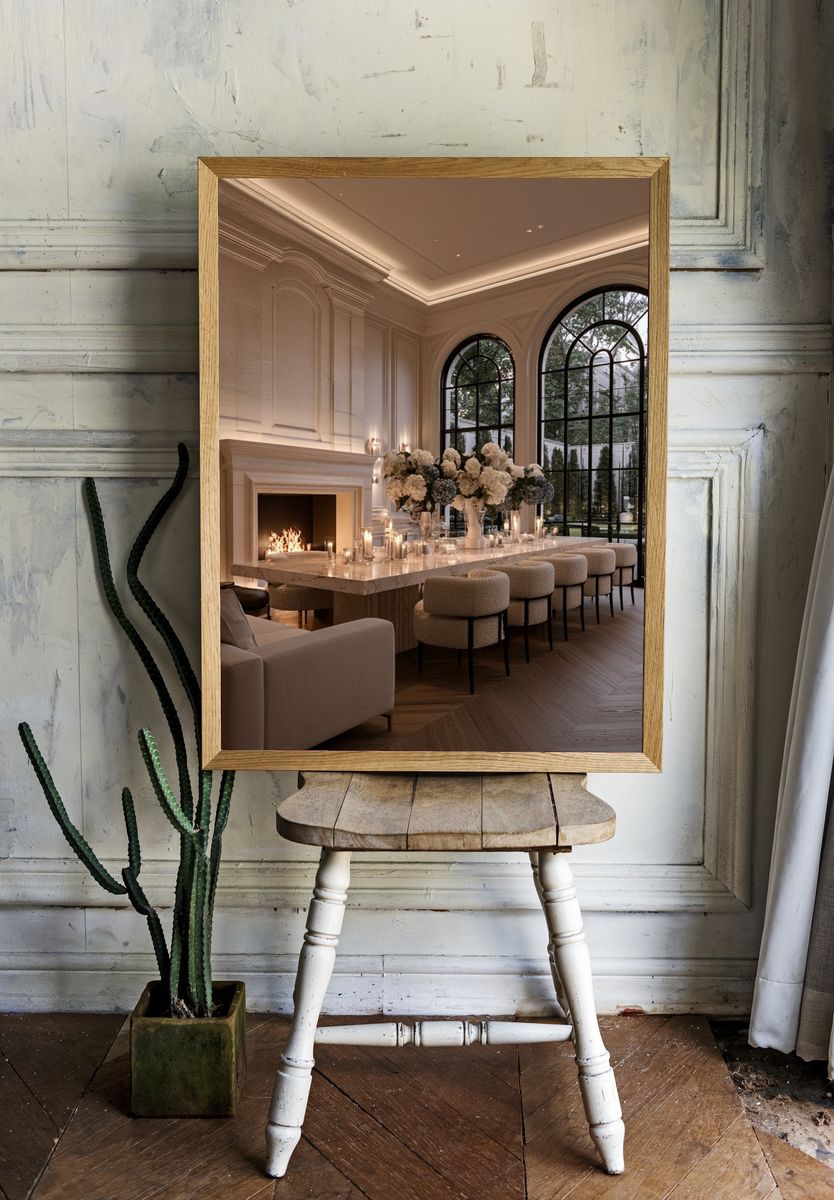 Luxury Dining Room Interior Photography Poster. room preview