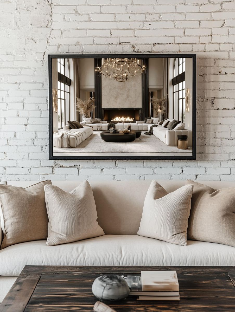 Luxury Modern Living Room Photography Poster. room preview