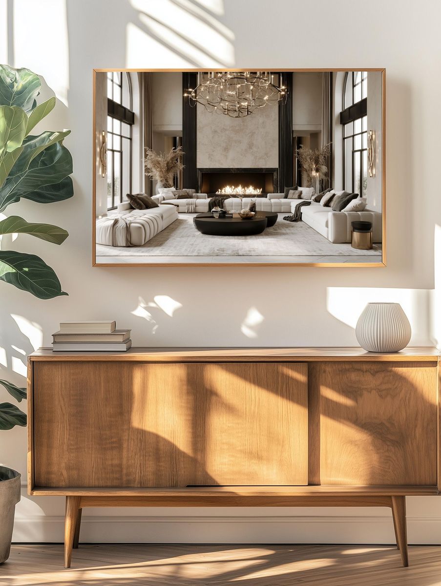 Luxury Modern Living Room Photography Poster. — room view 3