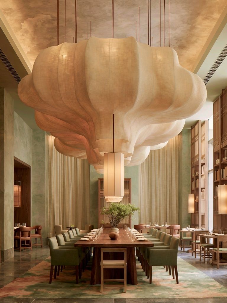 Luxury Dining Room Interior Photography Poster. poster detail