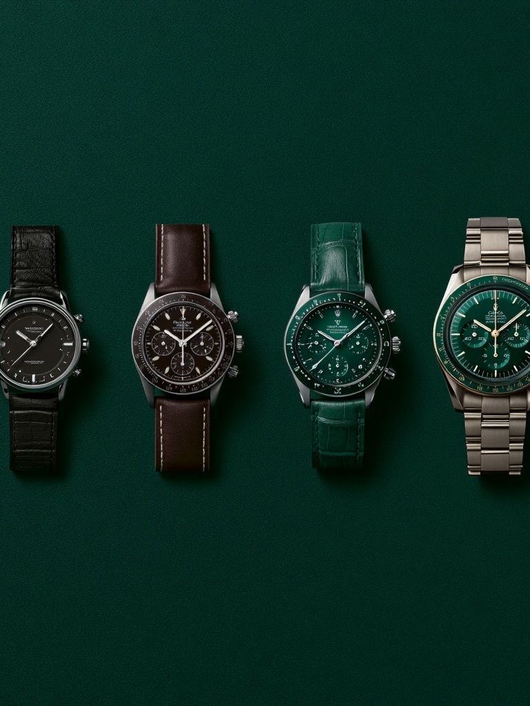 Luxury Watches Green Poster. poster detail