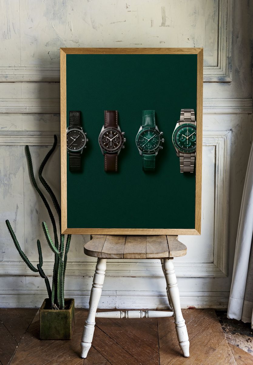 Luxury Watches Green Poster. — room view 1