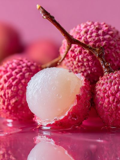 Lychee Fruit Close-Up — Food Print