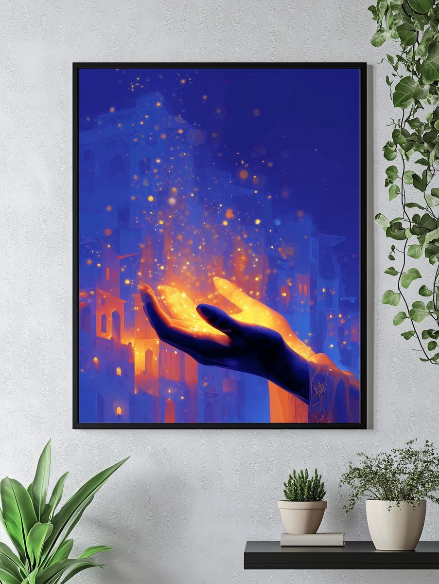 Magic Hands — Illustration Print. — room view 4