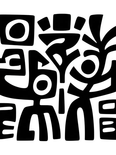 Abstract Figures — Minimalist Print