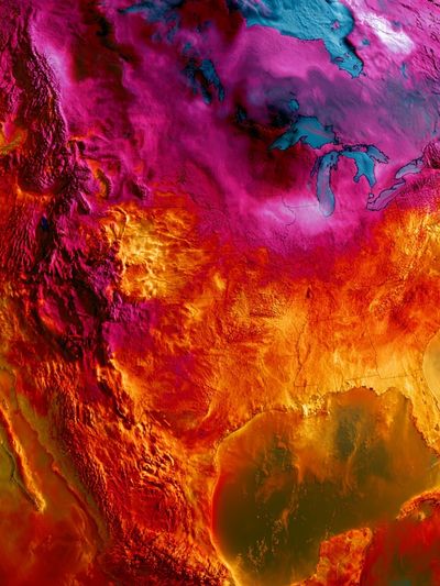 North America Heatmap Poster.
