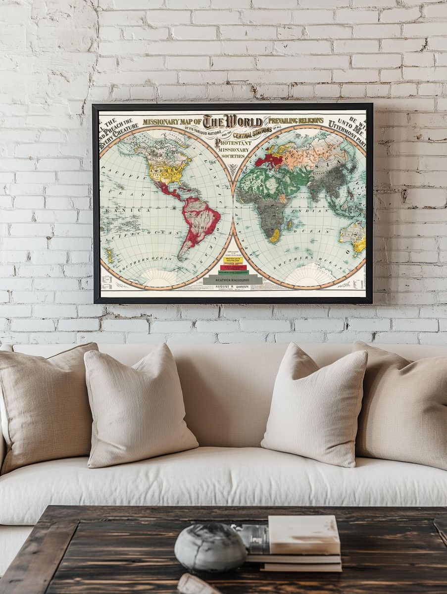 Missionary map world showing prevailing room preview