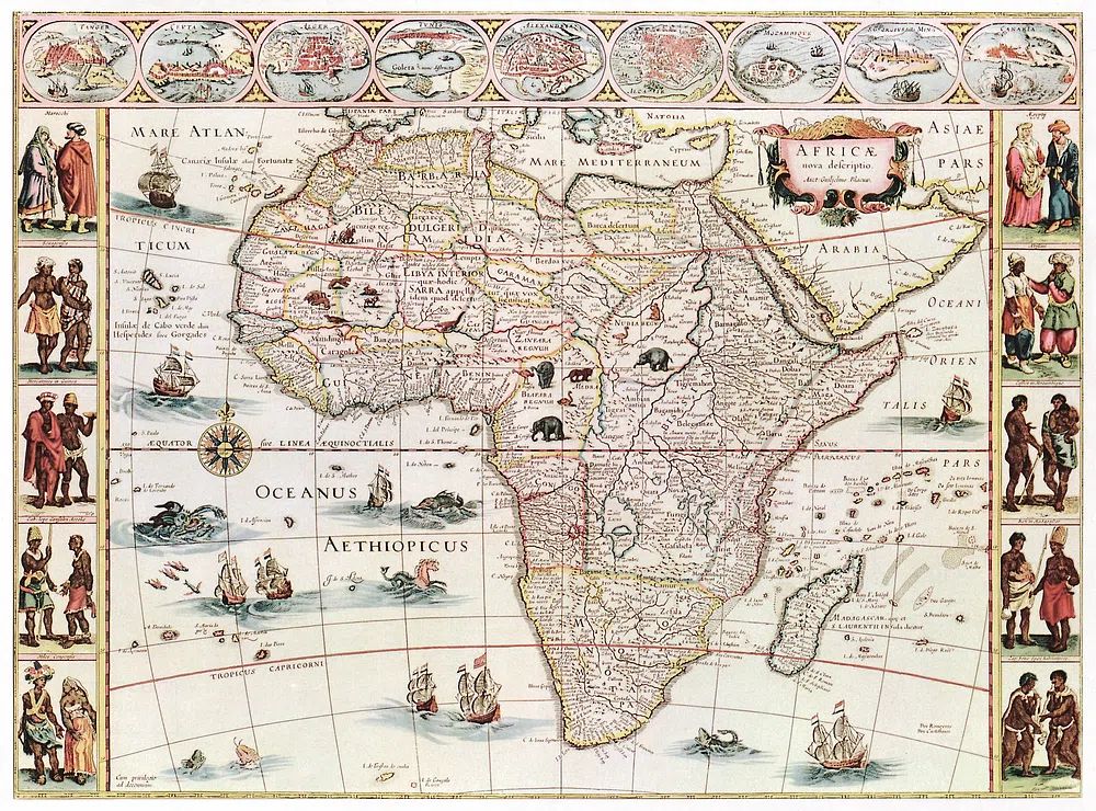 Africæ nova descriptio (1690) Willem. poster detail