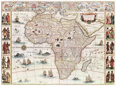 Africæ nova descriptio (1690) Willem. poster