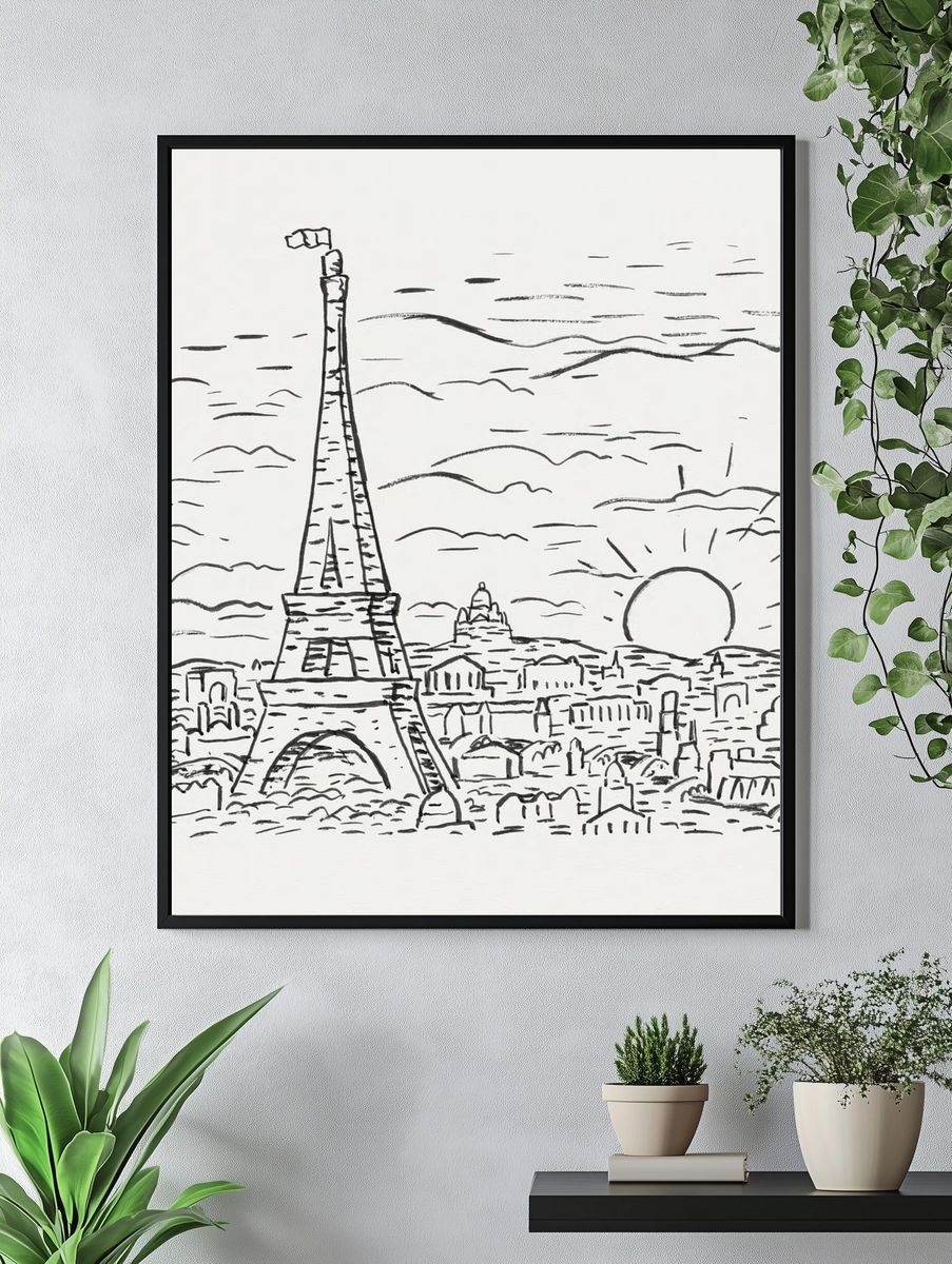 View of the Eiffel Tower in Paris (ca. 1891–1941). — room view 4