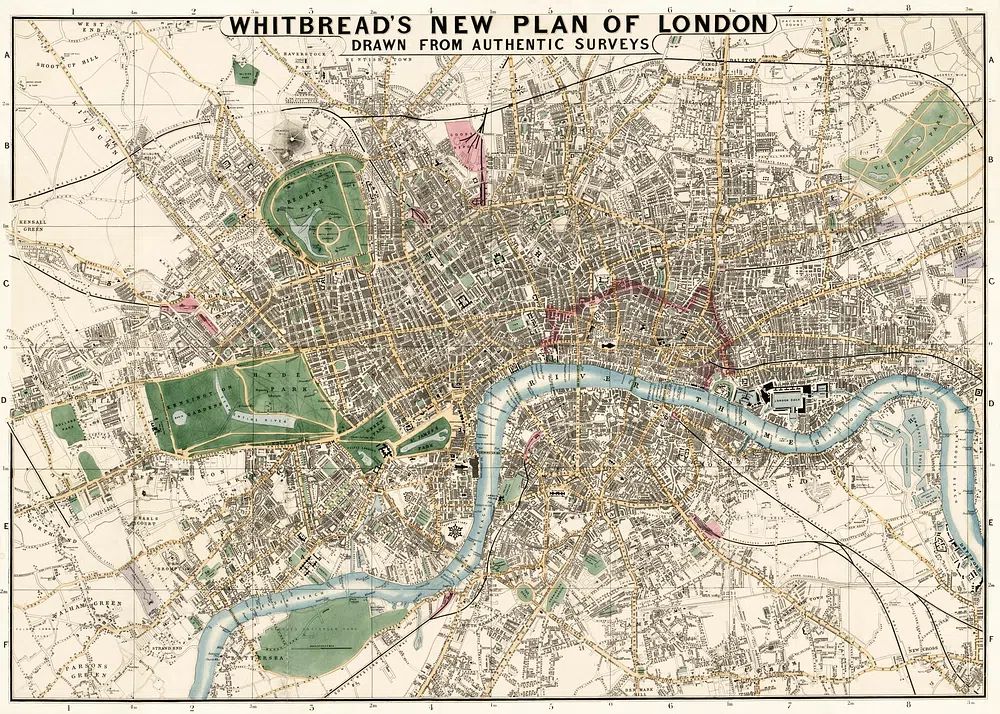 Whitbread's new plan London: drawn. poster detail