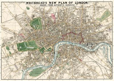 Whitbread's new plan London: drawn. poster
