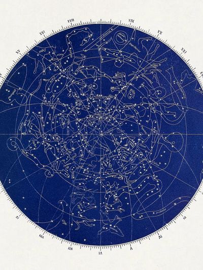 Astronomy without telescope (1869) illustrated. poster