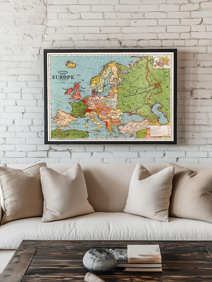 Bacon's standard map Europe George. — room view 1
