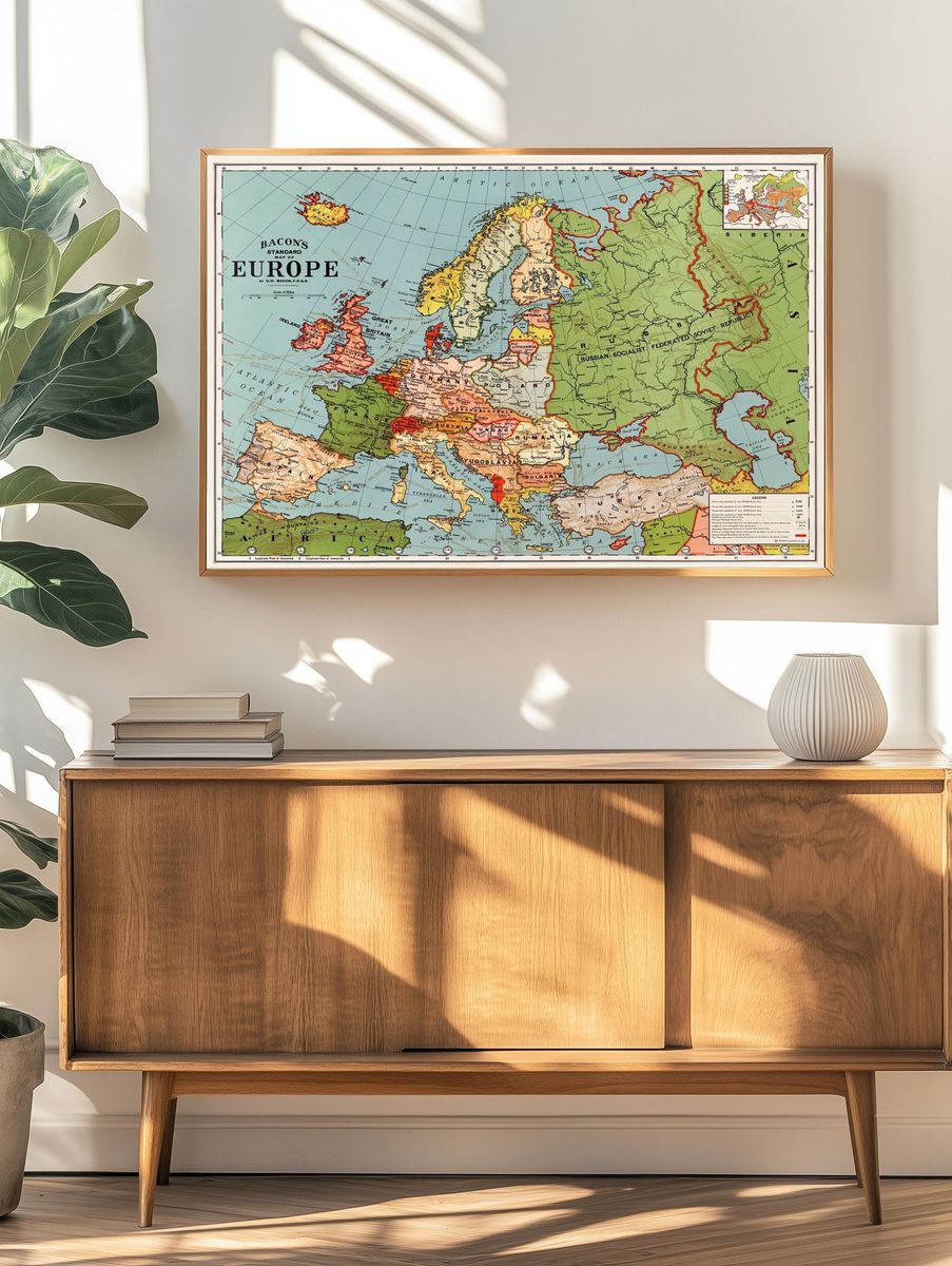 Bacon's standard map Europe George. — room view 3