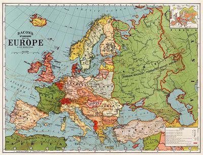 Bacon's standard map Europe George