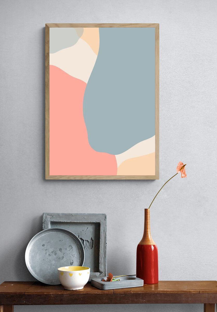 Abstract Shapes — Minimalist Print. — room view 3