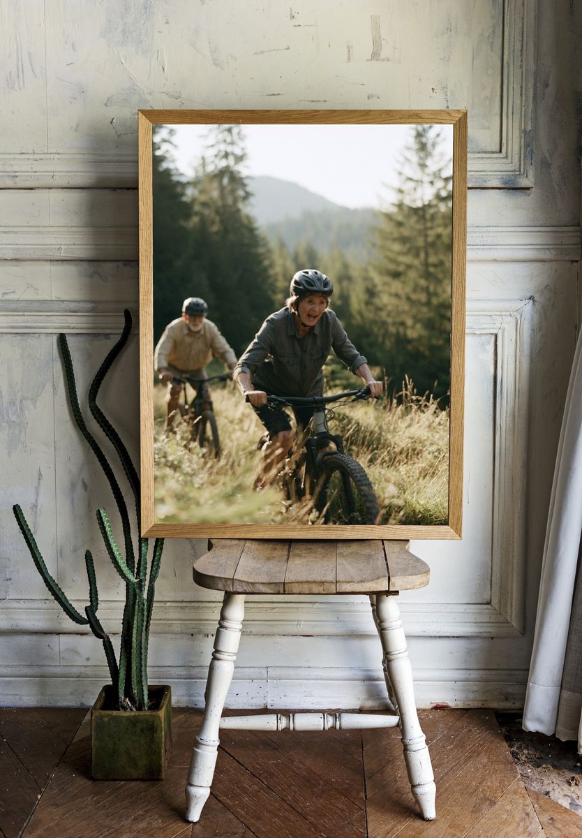 Mountain Bike Trail Photography Poster. room preview