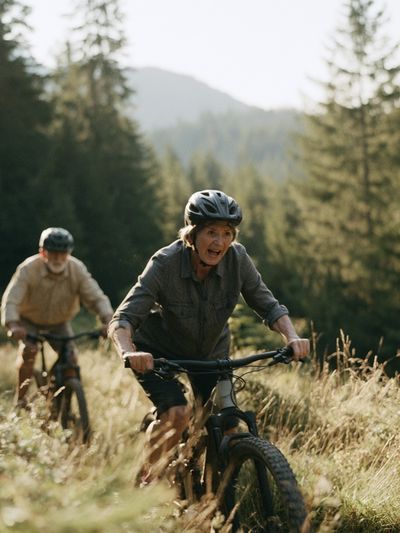 Mountain Bike Trail Photography Poster.