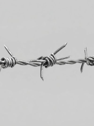 Barbed Wire Minimalist Print. poster