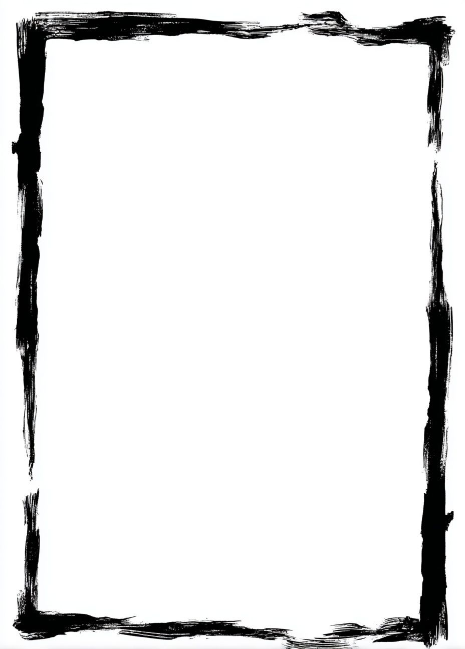 Brush Stroke Frame Minimalist Print. poster — minimalist art