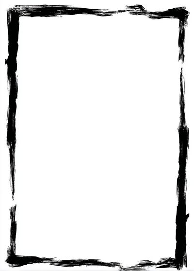 Brush Stroke Frame Minimalist Print.