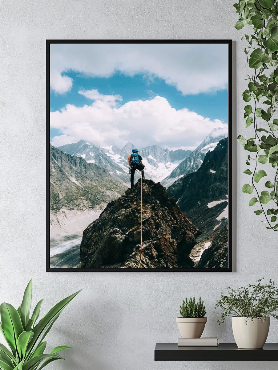 Mountain Climber Adventure Poster. — room view 4