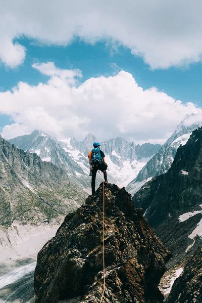 Mountain Climber Adventure Poster