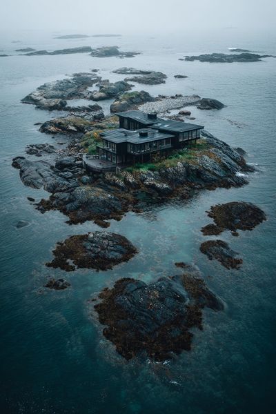 Modern Coastal House — Photography Print. poster print