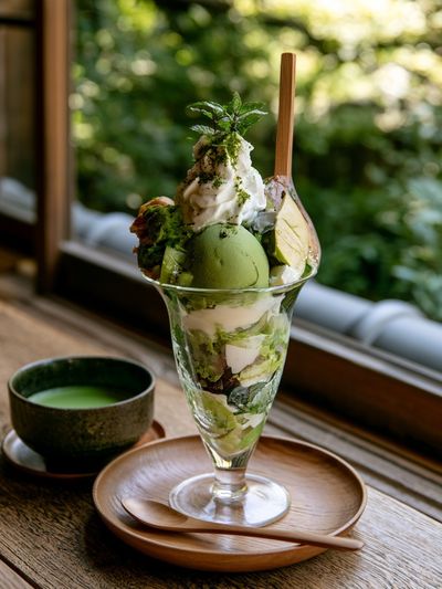 Matcha Parfait Photography Poster.