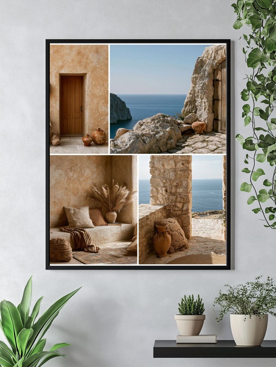Mediterranean Coastal Interior Poster. — room view 4