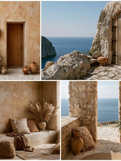 Mediterranean Coastal Interior Poster.
