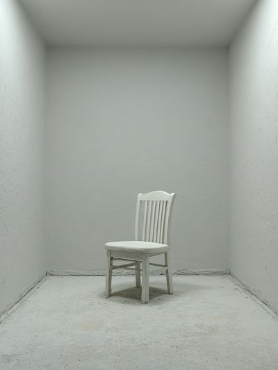 Solitary Chair — Minimalist Print. poster