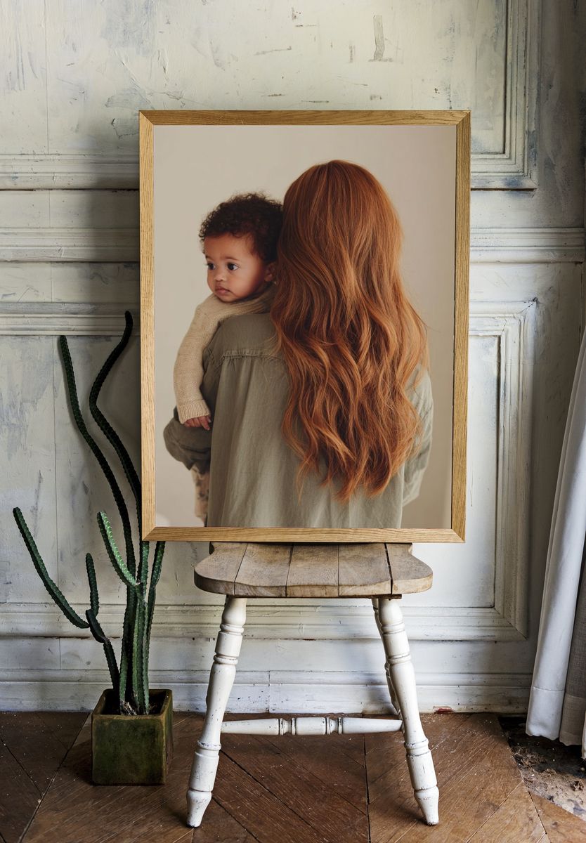 Mother and Child — Photography Print. — room view 1