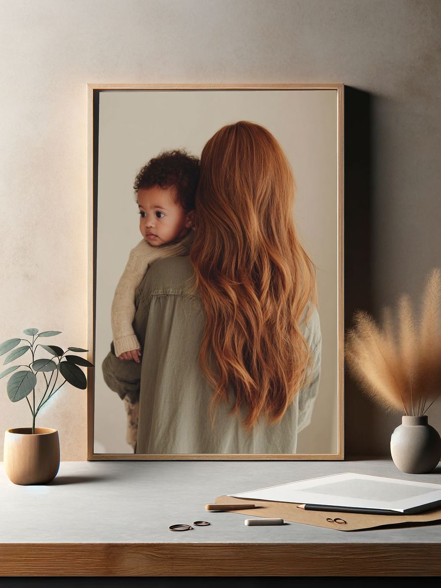 Mother and Child — Photography Print. — room view 2