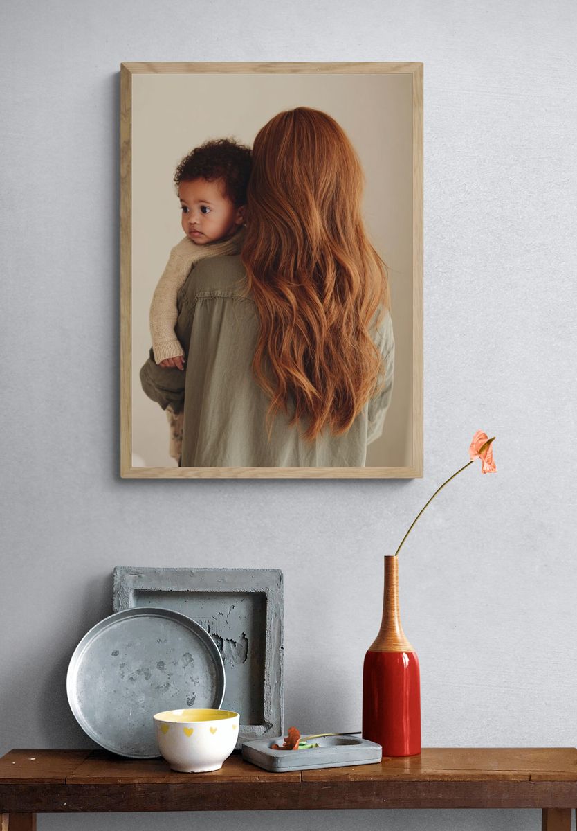 Mother and Child — Photography Print. — room view 3